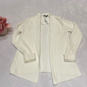 BANANA REPUBLIC NWT Size XS Open Front Off White Sweater